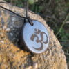 Shungite pendant Ohm 3cm